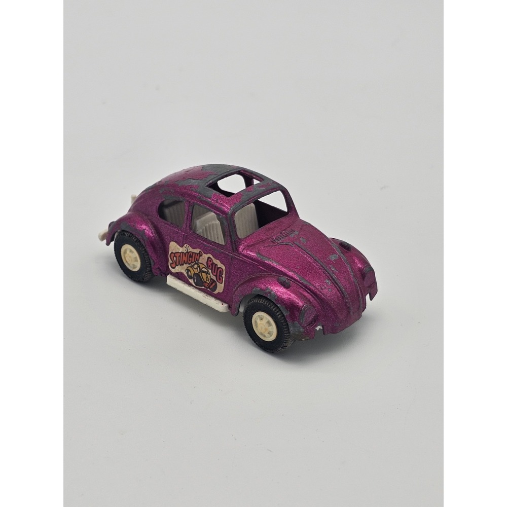 1970 Tootsie Toy Stingin Bug VW Volkswagen Snow Mobile Hitch - Picture 2 of 6